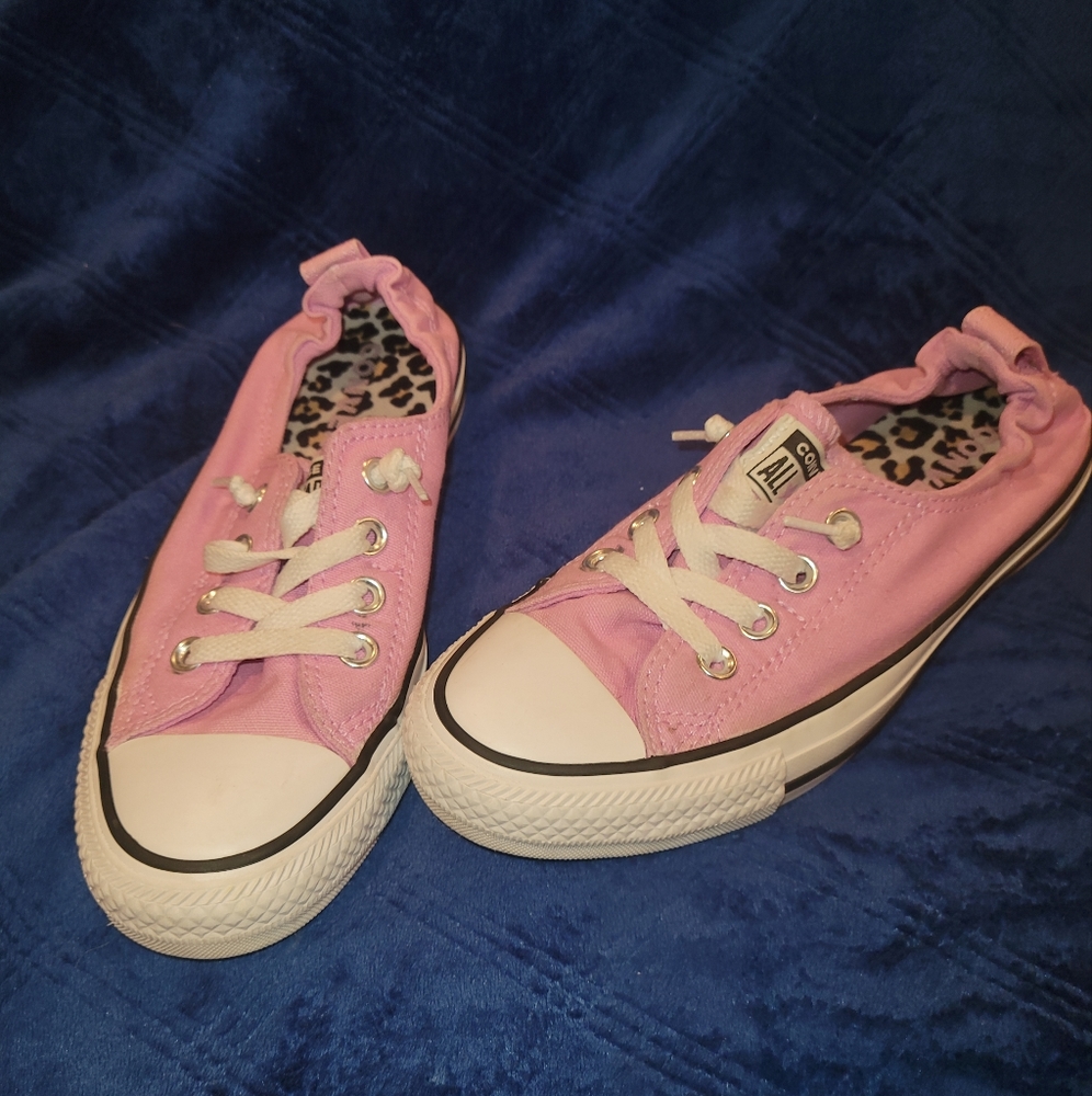 Pink Slip On Converse Size 6.5